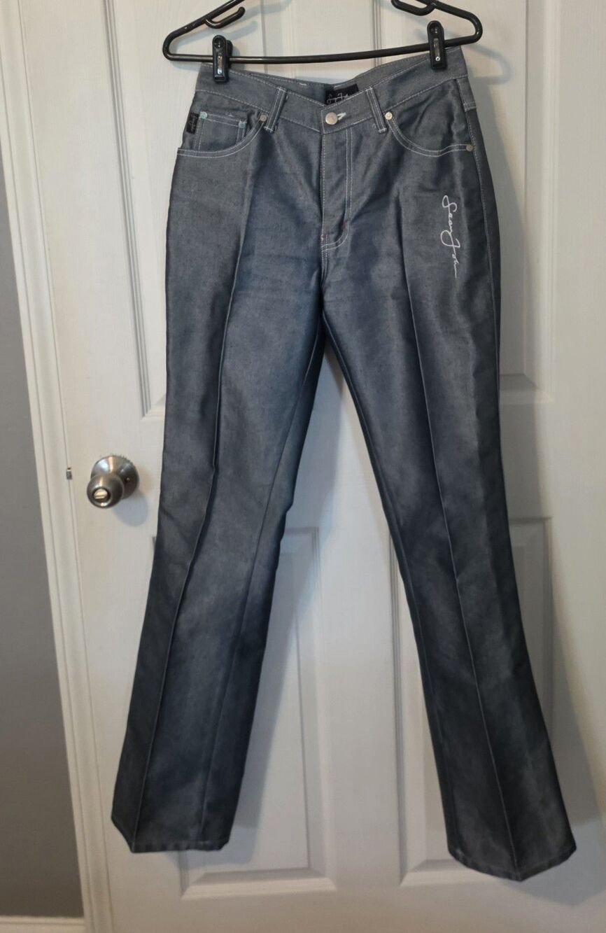 Sean John Vintage Y2K Mens Jeans 30 Polished Silvery Gray Straight Leg